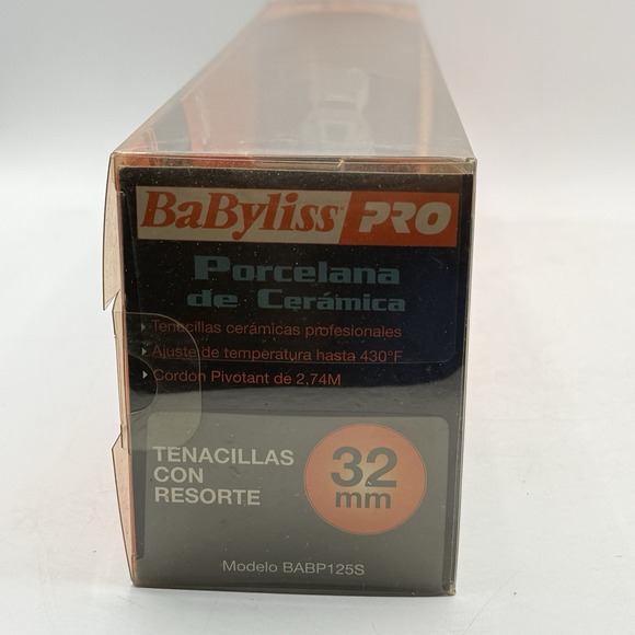 BabylissPro Professional 430°F 1 1/4" Porcelain Ceramic Curling Iron New - Picture 8 of 12